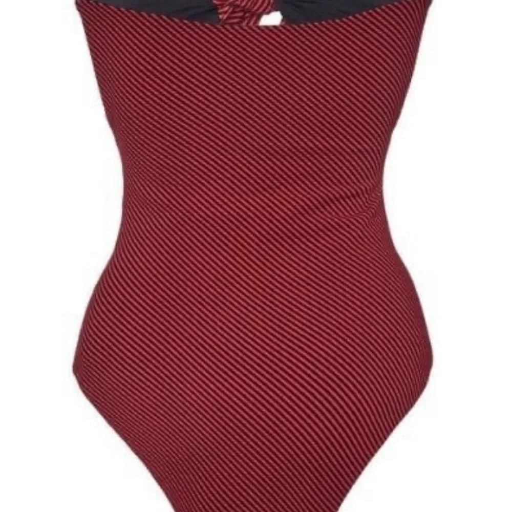 Onia Stripe Marie Cutout One Piece - Picture 3 of 4
